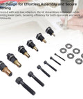 Hand Rivet Head Nut Set With Mandrels For Tight Spots Includes M3 M4 M5 M6 M8 M10 Universal Rivnut Tool Kit Ideal Sheet Metal Work And Piping Jobs Manual Quick Install Hardware Fix Your Projects Today, M3-M10 mandrels and rivnuts