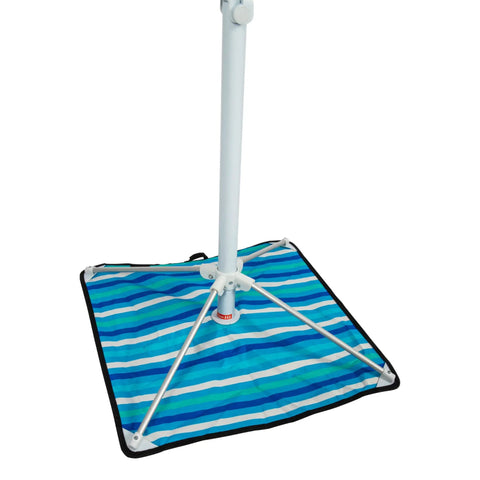 AnchorX 7 Ft Beach Umbrella Base System With Sand Anchor And Carrying Bag Portable Outdoor Market Umbrella SPF 50 Plus Protection