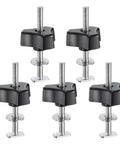 5 Piece Pro Grade T Track Bolts Knob Kit For Woodworking Jigs And Fixtures M8x100mm Threaded Bolts M8x50mm Triangle Hand Knobs