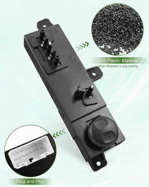 Hyundai Power Seat Switch Front Left Driver Side For Sonata 2015 2016 2017 2018 2019 And Tucson 2015 2016 2017 2018 2019 2020 Replacement Part Built Tough For Smooth Rides made of ABS plastic