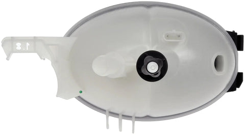 Top view of pressurized coolant reservoir with cap for Mercedes Benz vehicles, oval shape, fits select models, durable design