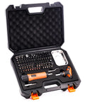 All-In-One Precision Quarter Inch Torque Screwdriver Set With Adjustable 10 To 70 Inch-Pounds, T-Bar Ratchet, in open case