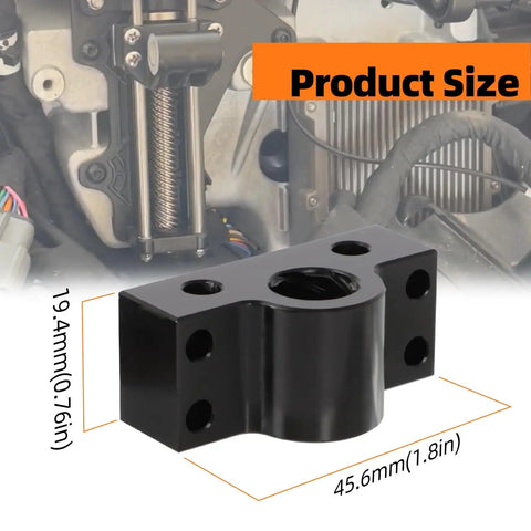 Beefed Up Aluminum Windshield Motor Gear Front End Replacement For Challenger Chieftain And Roadmaster, black aluminum gear