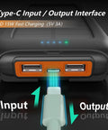 Detail of Ultra High Capacity Solar Power Bank 49800mAh Portable Charger with Type-C and Dual USB A ports for fast charging