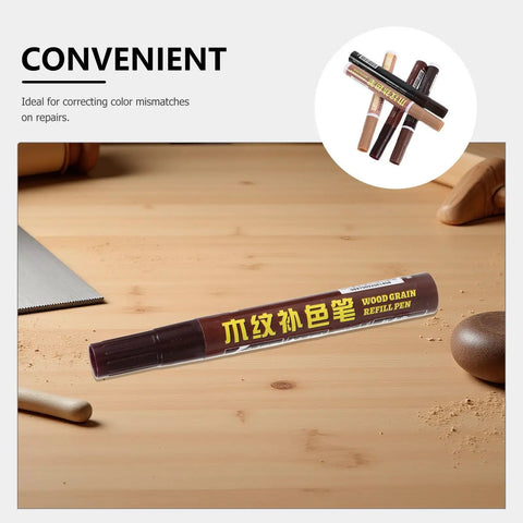 5 Piece Furniture Markers Touch Up Kit For Floors Cabinets Tables And Desks With Wood Scratch Repair Pens In Five Colors