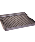 Preseasoned Cast Iron Griddle Reversible Flat And Ribbed Sides For Even Heat Distribution 14 By 16 Inch Cooking Surface In Black Perfect