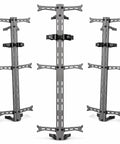 Lightweight 30 Inch Aluminum Tree Climbing Sticks 3 Pack For Secure Ascents To Deer Stands Blinds And Tree Stands With Tree Digger Teeth