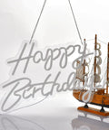 Decked Out Birthday Neon Sign Wall Decor With Dimmable USB Power Switch Reusable White Neon Light 17x12 Inches with ship model