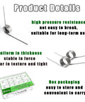 Ruibapa 50-piece stainless steel torsion springs assortment kit with 15 sizes in storage case