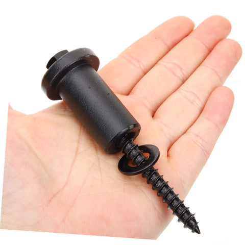 Close-up of a spacer from 4 Set Sliding Barn Door Hardware Kit With Adjustable Wall Spacers And Carbon Steel Track Connectors