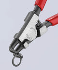 Close-up view of 90 Degree Circlip Pliers Set For Internal And External Snap Rings Pro Grade Forged Chrome Vanadium Steel Includes Handy Pouch Four Piece Kit Quick Reliable Ring Work