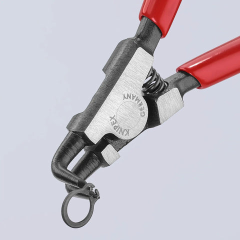 Close-up view of 90 Degree Circlip Pliers Set For Internal And External Snap Rings Pro Grade Forged Chrome Vanadium Steel Includes Handy Pouch Four Piece Kit Quick Reliable Ring Work