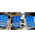 Bothyi Electric Screw Extractor Bolt Remover Set With High Carbon Steel Core And Firm Turning Action Perfect For Auto Repairs Workshop Projects Home Maintenance Diy Tasks And Serious Gear Heads Who Need Reliable Tools That Actually Grip Tough Stripped, blue case open