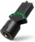 7 Way Blade and 4 Pin Trailer Light Circuit Tester With LED Indicators And 2 In 1 Design, 6 Function Light Tester For RV, Truck, Vehicle Side Sockets, And Tow Trailer Lighting Systems black plastic tester with lit LEDs