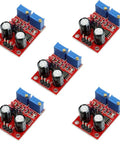 Five Pack NE555 Signal Generator Module Drops Sweet Square Waves Straight Up And Gets The Job Done Perfect For Stepper Motor Tweaks And Weekend Builds Runs Dead Solid On DC Five To Fifteen Volts on a red PCB.