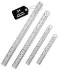 Metal Straight Edge Ruler Set With 4 Stainless Steel Rulers In 6 Inch, 8 Inch, 12 Inch And 14 Inch For Your Drafting, Drawing, And DIY Projects