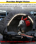 Dust Hood For Miter Saw With Built In Light And 4 Inch Dust Port Portable Bench Miter Saw Dust Collection System With LED Illumination