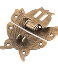 Antique Bronze Butterfly Hasp Latch 59x53mm Lock For Jewelry Box Cabinet And Vintage Furniture Hardware Durable Zinc Alloy Construction