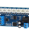 7 Channel RS485 Temperature Sensor Module With 6-24V Power Supply And Cascading Up To 247 Modules For PLC And Paperless Recorder Use