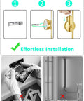 Straight Up Game Changer Wireless Wall Sconces Set Of Two Rechargeable 10000Mah Battery Light with installation steps shown.