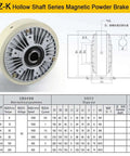 Powder Brake Tension Controller Kit For Textile Applications, Magnetic Particle Brake, A Workhorse For 0.6kg To 40kg Load