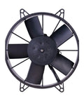 Spal 10 Inch High Performance Puller Electric Cooling Fan For Engine Radiator Grilles, durable axial blower with black blades.