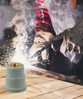 Get Your Plasma Cutting Game On This Ergocut Compatible PC0115 Consumable Featuring Durable Brass And Polymer WSP-08026 Nozzle on a wooden surface.