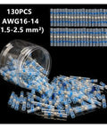 Super Cool Heat Shrink Soldering Terminal Kit With 130 Pieces Of Sulfur Sealed Splice Terminals For Electrical Wire Butt Connectors To Keep Your Wiring Game Strong And Durable For Any Heavy Duty Job, AWG16-14