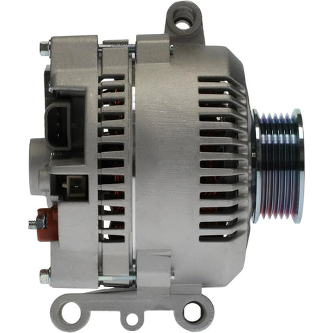 Side view of Plug And Play Replacement Alternator For Ford Explorer 4.0L V6 1993 1996 And Ford F Series F150 4.2L 2000 F250