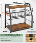 Three Tier Wooden Countertop Organizer For Kitchen And Office Space Saver, Snack Candy Display Stand and specs details