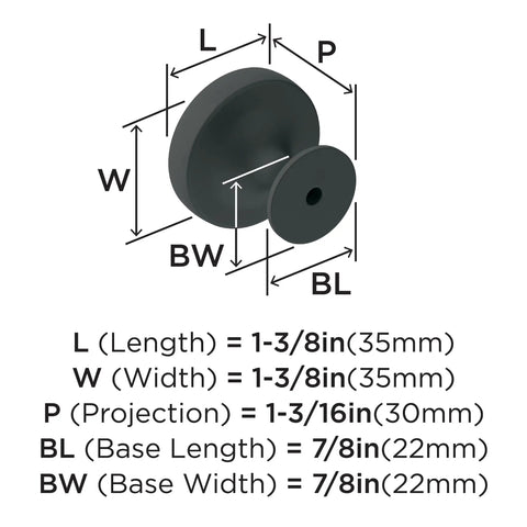 Sleek Round Matte Black Cabinet Knobs Featuring Sturdy Metal Construction Flexible 1 3 8 Inch Fit For Pantry Drawers And Vanity Tops Contemporary Furniture Hardware Straight Up Hits Different