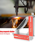 Magnetic Welding Jig With On Off Switch For 90 Degree Corner And Pipe Work Heavy Duty Welder Magnet Holder With V Groove Base