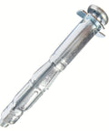 Hollow Wall Anchors Bolts Two Pack For Wall Thickness From Three Quarter To One And One Eighth Inches With Spider Like Expansion For Strong Secure Hold Zinc Plated Corrosion Resistant Finish Pre Drilling Required shown front view