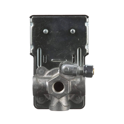 DPST Pressure Switch For Air Compressors 40 To 175 Psi Diaphragm Actuated Auto Off Four Port One Quarter Inch FNPT front view