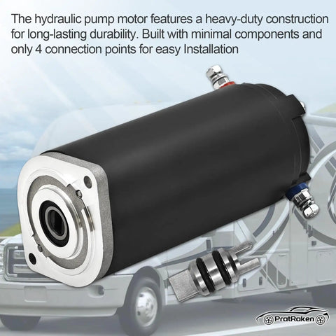 Replacement Hydraulic Pump Motor For Unidirectional RV Leveling Power Units Heavy Duty Build 7.5 Inch Height