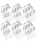 Pack of 6 Clear Plastic Dust Collector Bags for 70 And 35 Gallon Systems, Fits Harbor Freight And Central Machinery