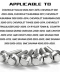 Top Shelf Rear Differential Valve Cover Bolts Kit M8 1.25X20mm stainless steel fasteners for various Chevrolet and GMC models