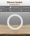 Food Grade Silicone Gasket Replacement Ring For Aluminum Stovetop Coffee Makers 3 Cup And 4 Cup Pots on wooden surface