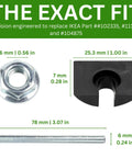 Superb Fit Crescent Nut And Threaded Pin Kit Hassle Free Replacement Hardware For Bedroom Frames Solid Steel Construction Top Shelf Gear Quick Fix For Wobbly Beds Smooth Diy Repairs Reliable Pack Of Four Pieces folks will love, includes crescent nut and threaded pin.