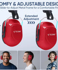 Adult Noise Canceling Earmuffs With 26dB NRR For Hearing Protection, Adjustable Safety Earmuffs For Construction And Loud Work