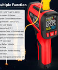 Digital Infrared Thermometer Gun With Probe For Non Contact Temperature Readings, Fast Laser Temp Gun with K-probe and LCD