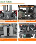 Product details of Heavy Duty 2.2KW Electric Pipe Bender For Stainless Steel Round Square Rectangular Tubing showing gear wheel, switch, reducer and bearings.