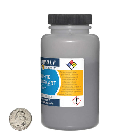 Graphite Powder 1 Pound Split Into Four Bottles 99.9 Percent Pure Military Grade 44 Micron Fine Carbon For Pro Grade Heavy Duty Shop Projects