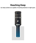 Quarter Inch Drive Master Impact Socket Set With Shallow And Deep Sockets Metric Sizes 4 To 15 mm Premium Chrome Moly Steel deep socket