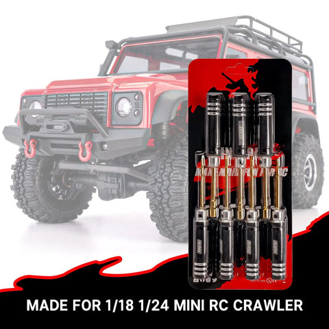 Pro Grade Short Handle Hex And Nut Driver Tool Set For 1 18 And 1 24 Scale RC Mini Crawler Cars TRX4M SCX24 FCX24 packaged