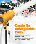 Whip Up An Insane Amount Of Froth With This Beast 1000W Outdoor Foam Party Machine spraying dense foam at a party.