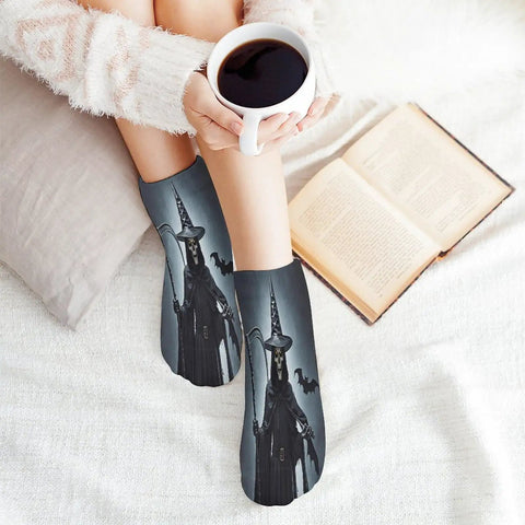 Death Scythe Ankle Socks For Women Low Cut No Show Moisture Wicking Cushioned Athletic Socks With Arch Support design