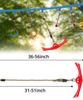 360 Degree Handle Twist Spin Slackline Attachments For Kids Winged Rotor Ends Easy Spins And Flips Ninja Powers Red