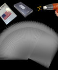 Crystal Clear 100 Count Heat Shrink Pouches Solid Bang For Your Buck Shrink Wrap Bags For Soap Sleeves Tumblers Jars And Top Shelf Homemade Crafts With Smooth Heat Seal Finish on display with heat gun.