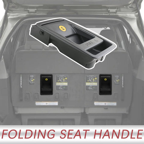 Folding Seat Latch Release Handle For 11 20 Toyota Sienna Backseat Gray Replacement Part in trunk view